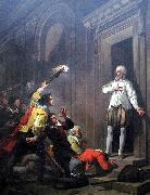 Joseph-Benoit Suvee Admiral de Coligny impressing his murderers Spain oil painting artist